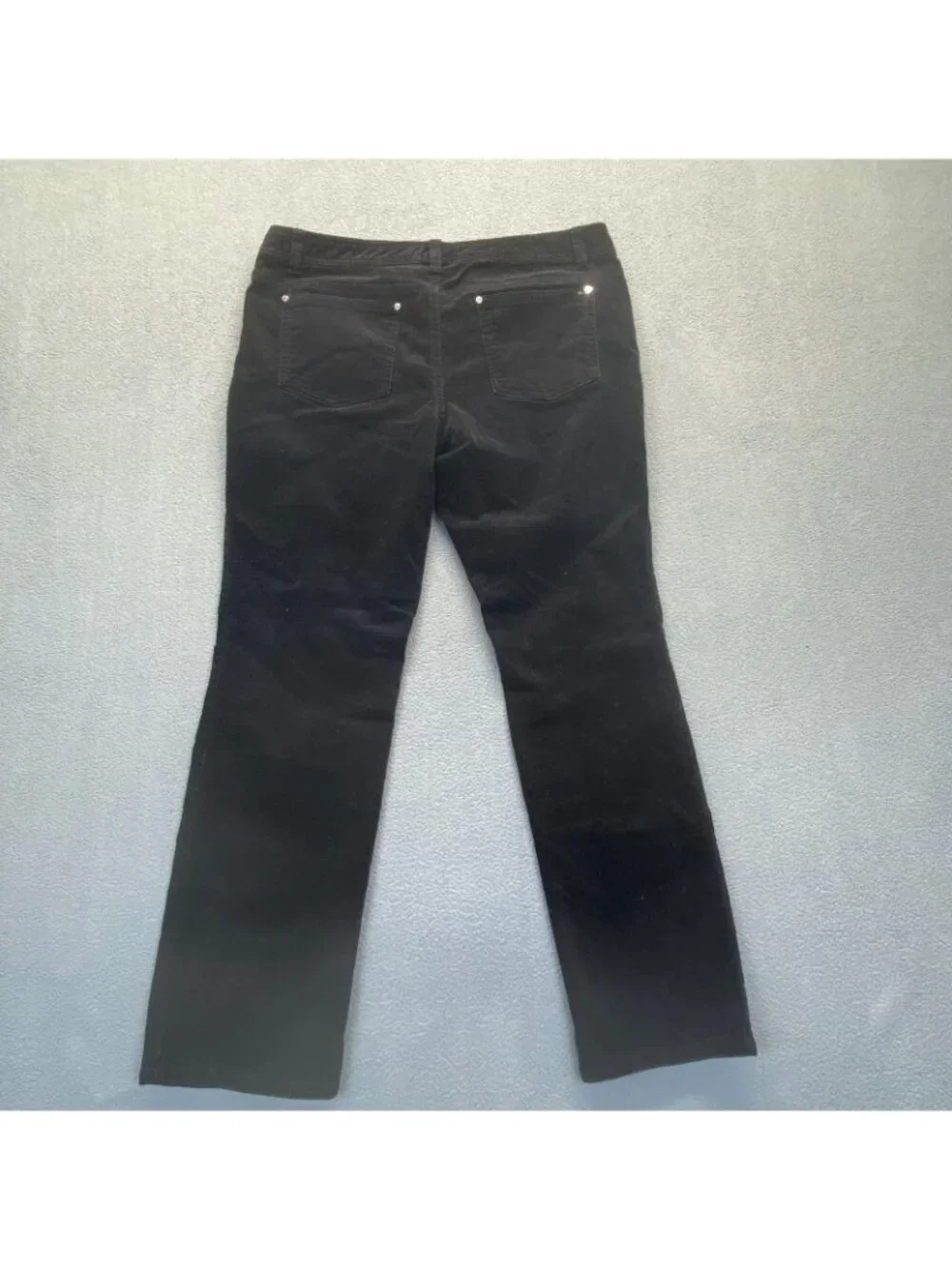 Michael Kors Pants Women's Black Pockets Leg Stretch Corduroy Size 12P